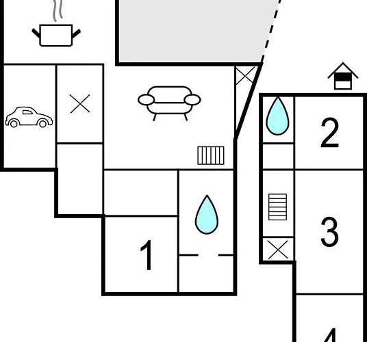 Holiday home 4 Bedroom Gorgeous In *